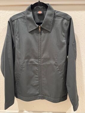 Dickies Men's Dark Gray Lightweight Zip Jacket